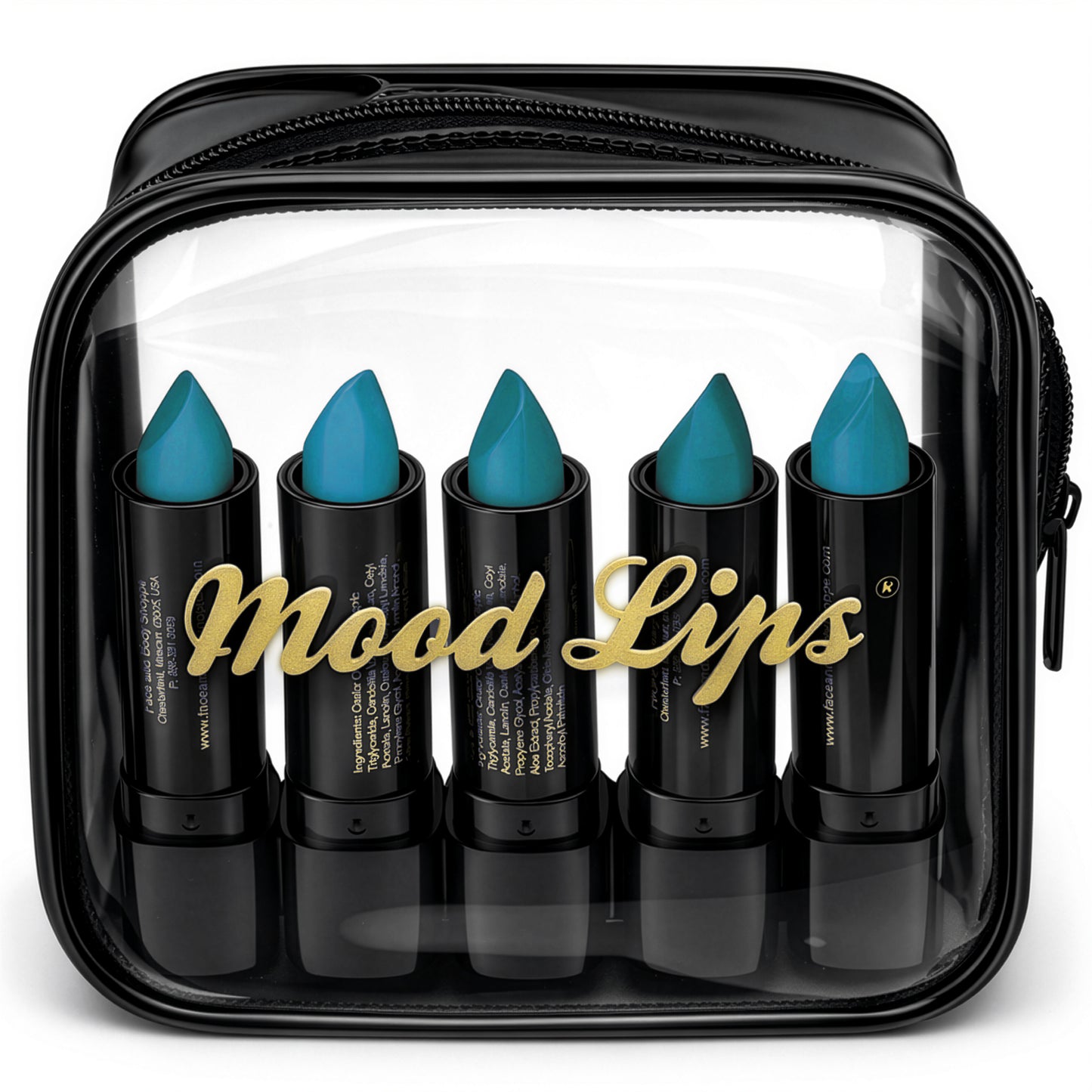Blue Lagoon Color Changing Lipstick 5 Pack Set
