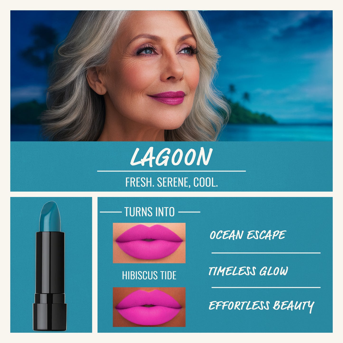 Blue Lagoon Color Changing Lipstick
