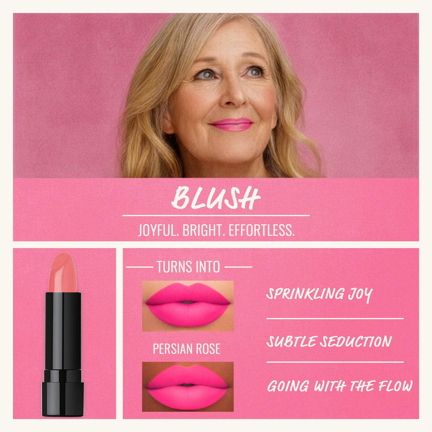 Pink Blush Color Changing Lipstick