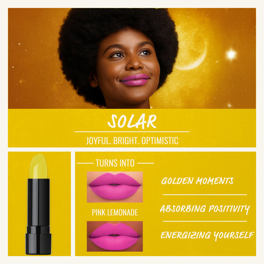 Yellow Solar Color Changing Lipstick